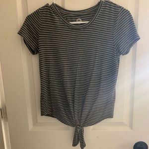 So Striped Tee Shirt with Tie